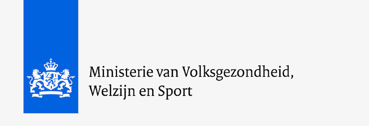 Logo Ministerie van Volksgezondheid, Welzijn en Sport