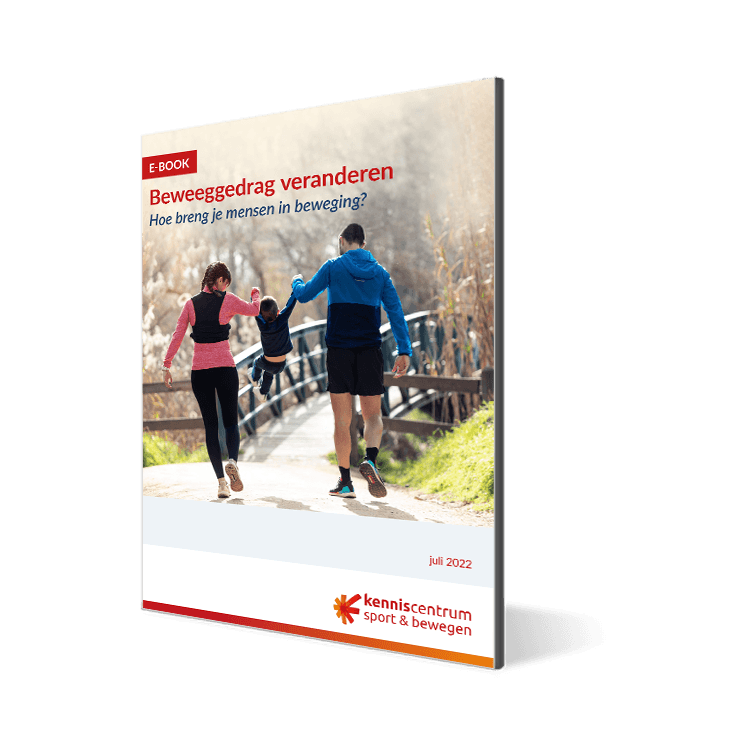 Voorbeeld van het e-book 'Beweeggedrag veranderen' van Kenniscentrum Sport & Bewegen