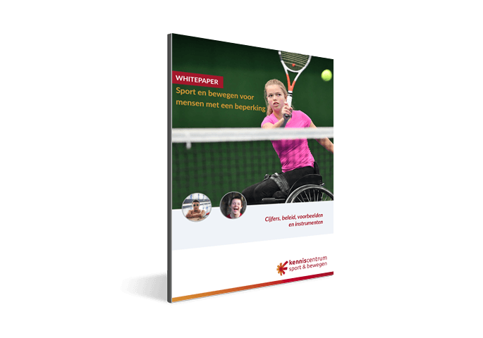 cover whitepaper sport en bewegen voor mensen met een beperking