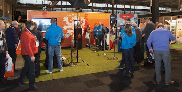 Stand KNVB bij vorige editie van Nationale Sport Vakbeurs.