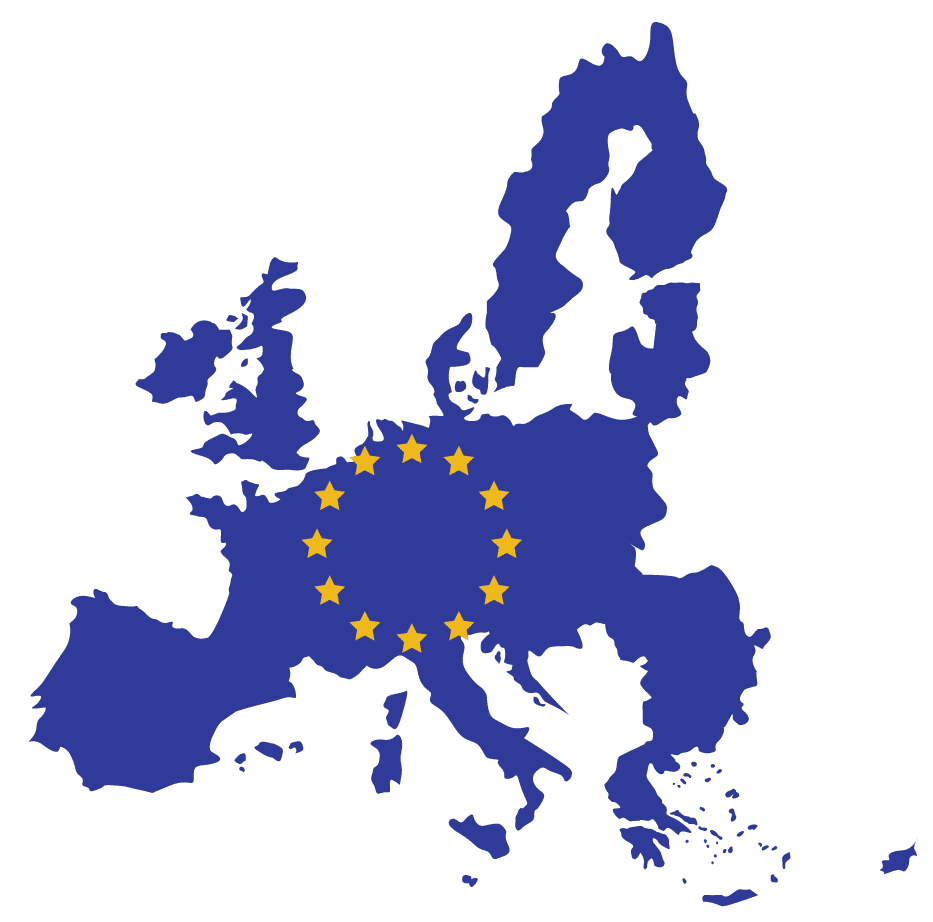 visuele weergave van Europa