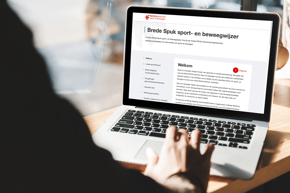 voorbeeldweergave van de de Brede SPUK sport- en beweegwijzer