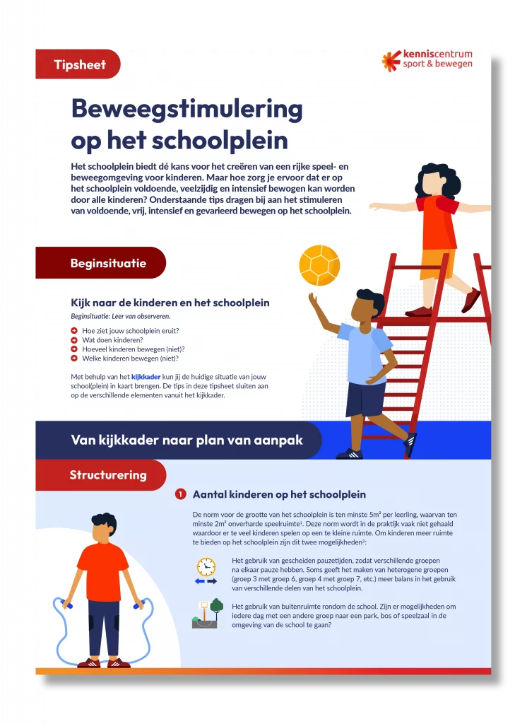 beweegstimulering op het schoolplein voorbeeld
