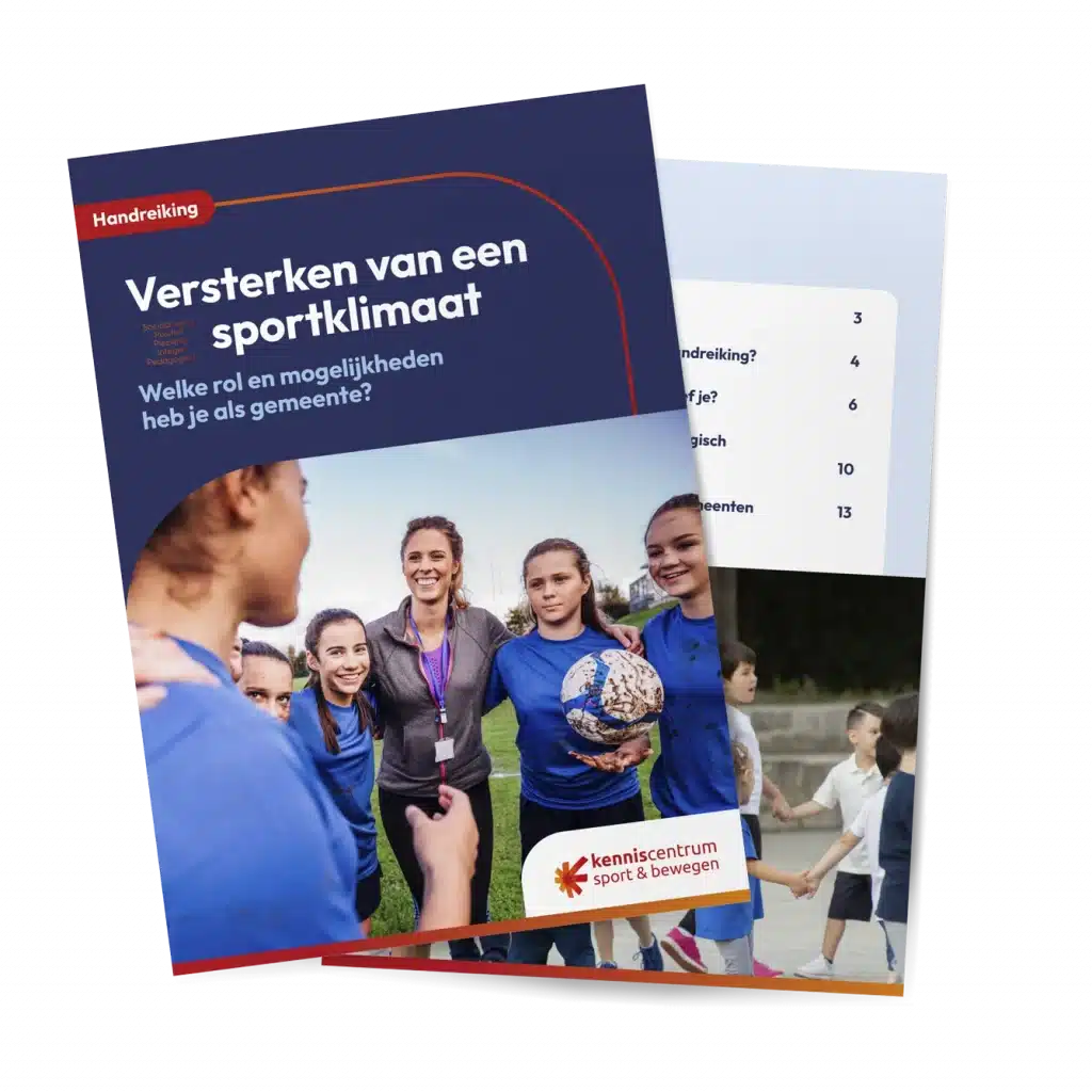 voorbeeld van de handreiking sportklimaat