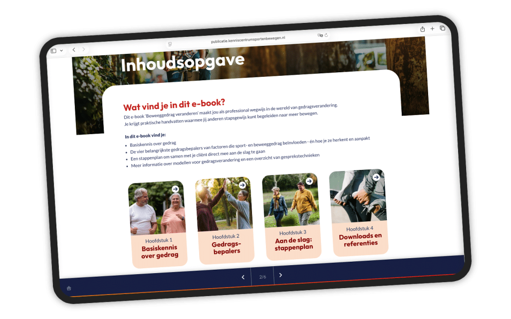 Wat kun je verwachten van het e-book beweeggedrag veranderen